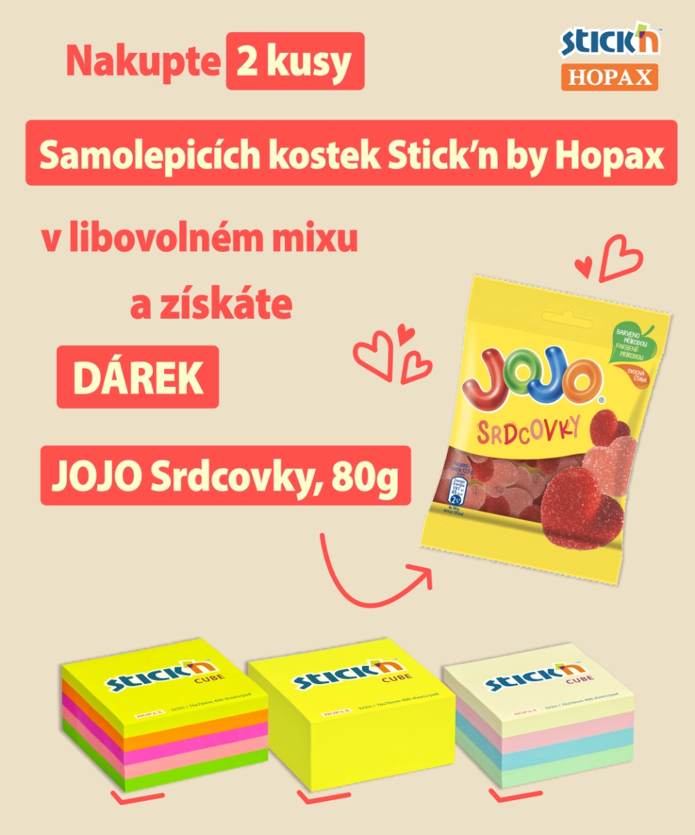 Samolepící bločky - Valentýn