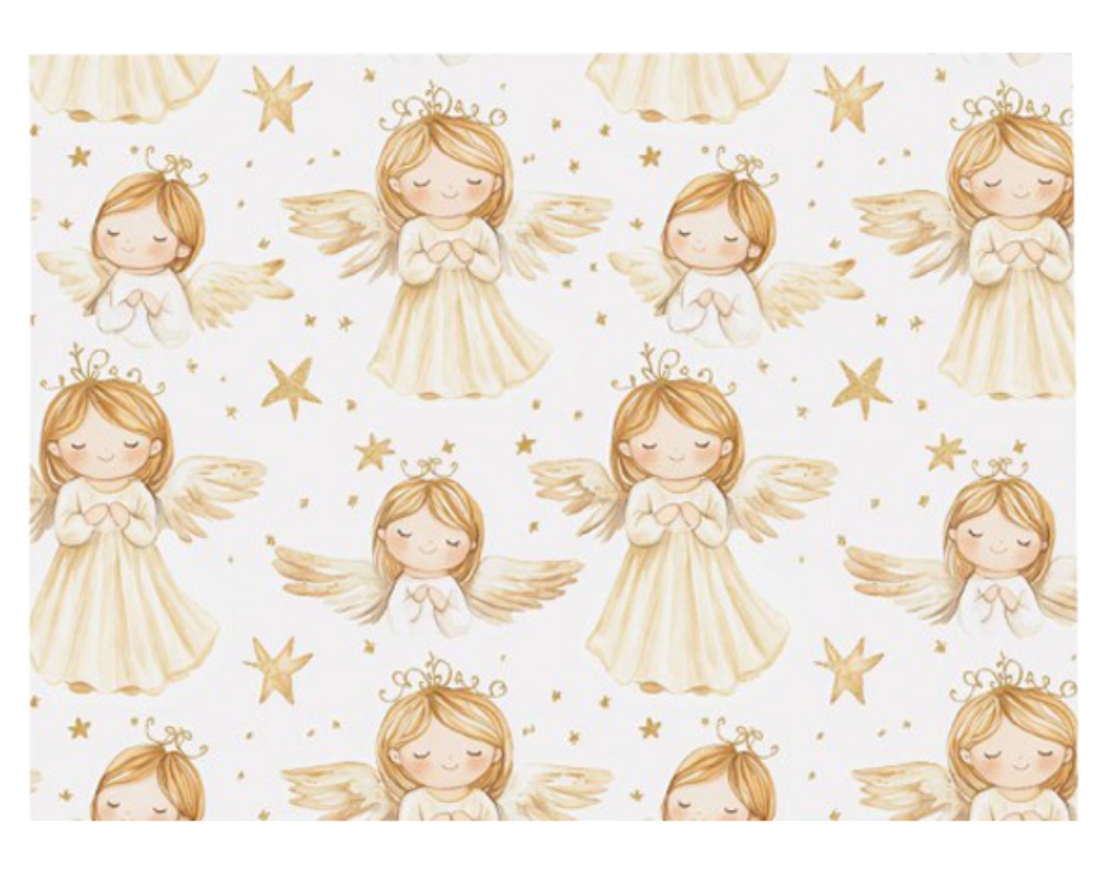 Vánoční papír 70x100 Anděl V301