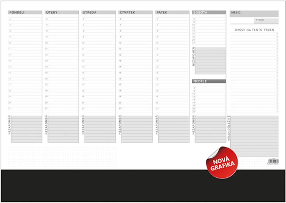 Mapa A2 stolní 50 týdnů OS100 590x420mm