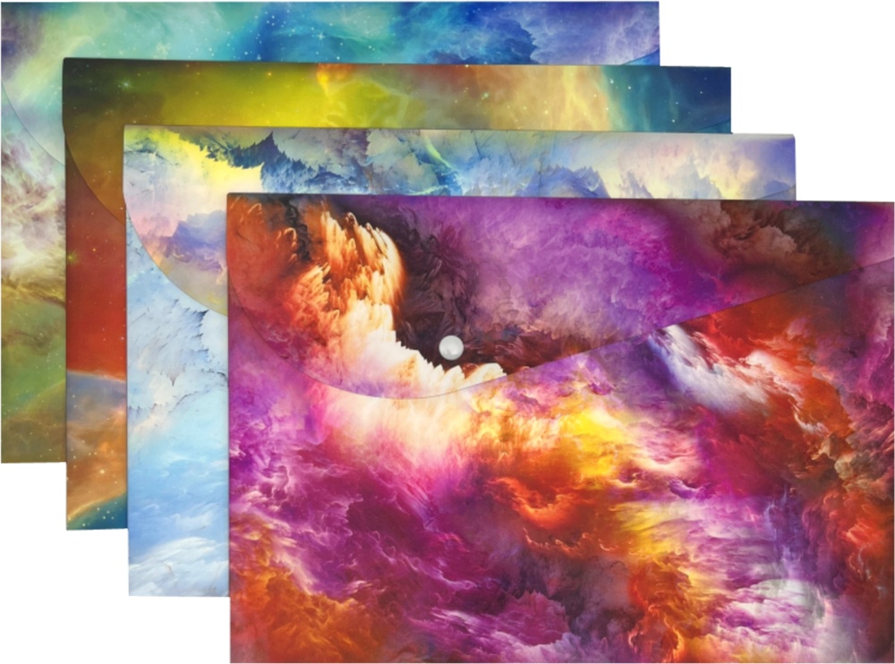 Spisové desky A4 PVC s drukem Oblaka Mix