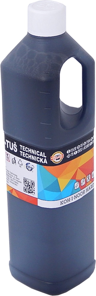 Tuš technická černá láhev 1000g