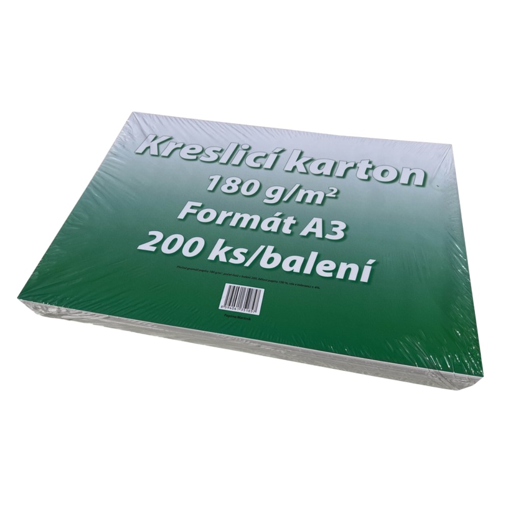 Karton A3 kreslící 180g. 200 listů