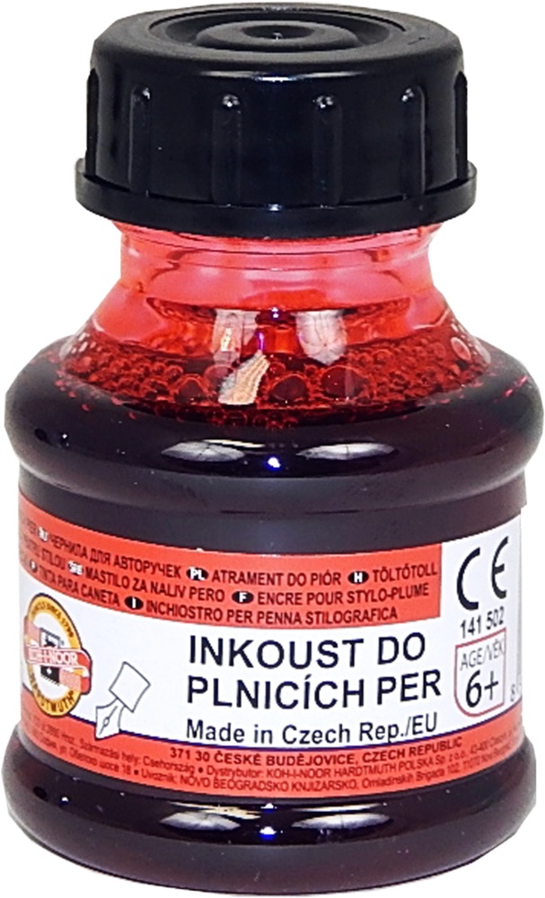 Inkoust plnicí červený 50g