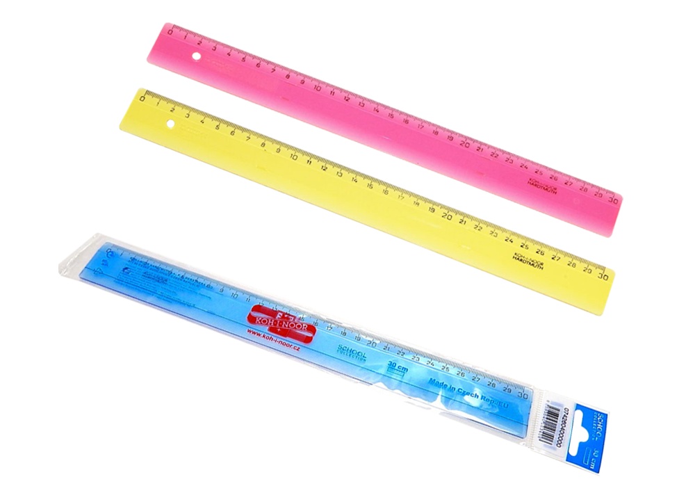 Pravítko 30cm barevné mix barev