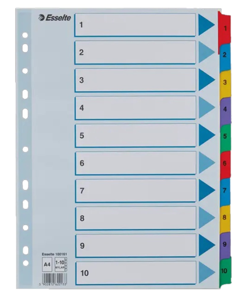 Rejstřík PP MAXI 245x297 10 listů 15267