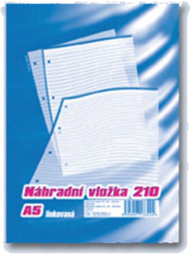 Náhradní vložka A5 do karis bloku 4-kr.linka 100 listů