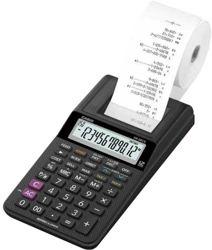 Kalkulačka Casio HR 8 RCE 12 místná 98x195mm