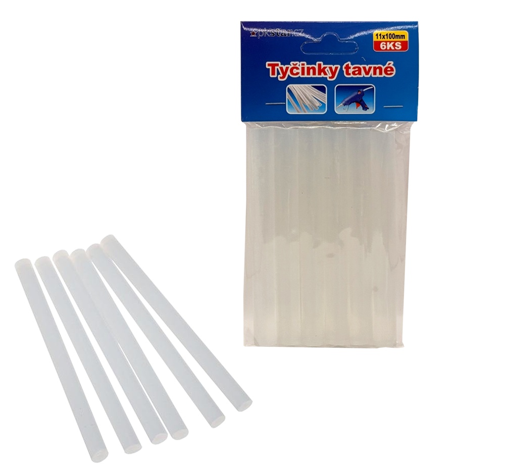 Tavné tyčinky průměr 11mm x 100mm 6 ks