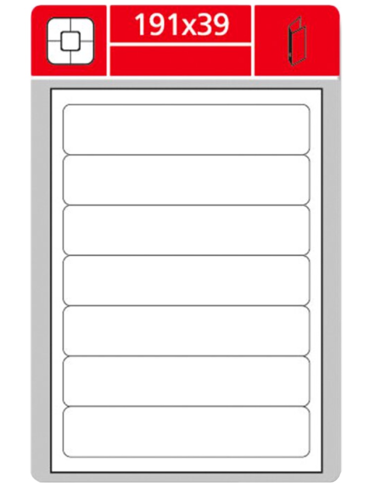 Samolepící etikety Laser 191x39 700 etiket