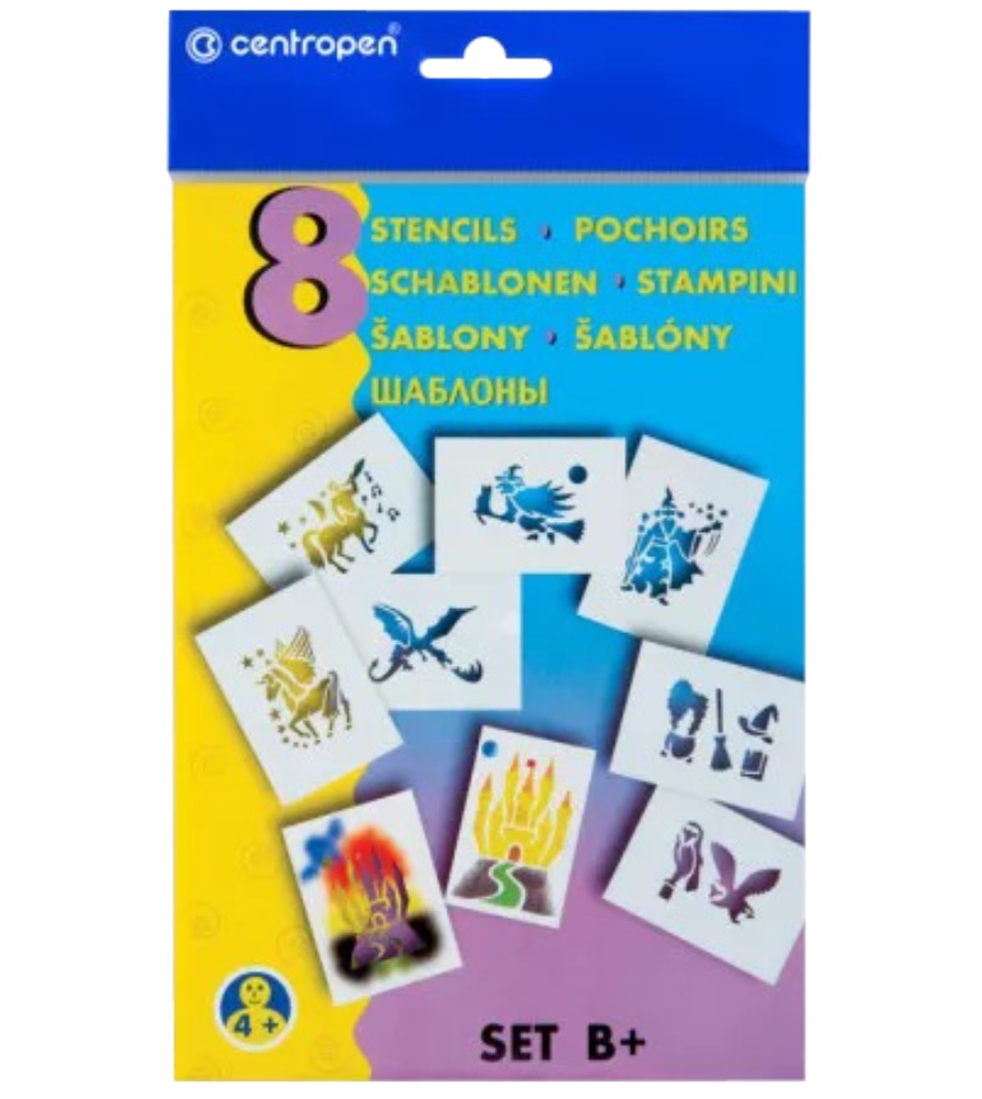 Šablona na foukací fixy B+ pohádkové