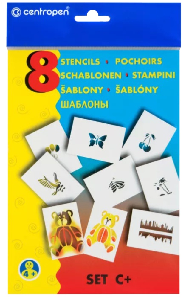 Šablona na foukací fixy C+ mix motivů II