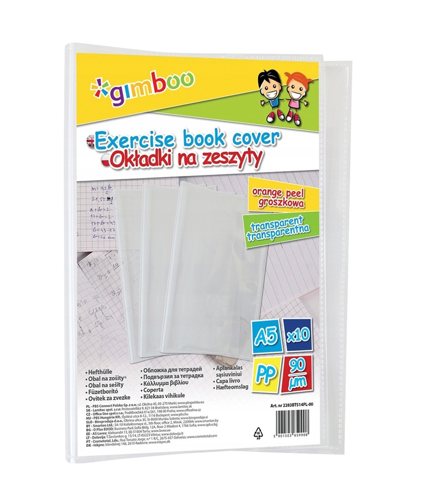 Obal na sešit A5/25ks PVC silný