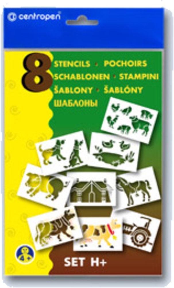 Šablona na foukací fixy H+ farma