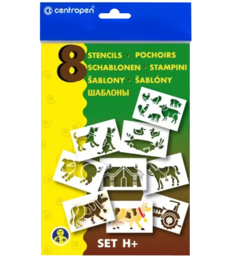 Šablona na foukací fixy H+ farma