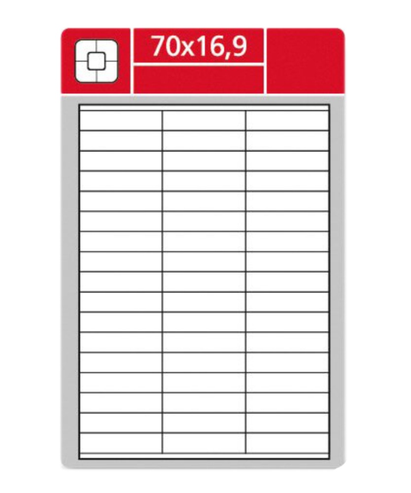 Samolepící etikety Laser 70x16.9 5100 etiket