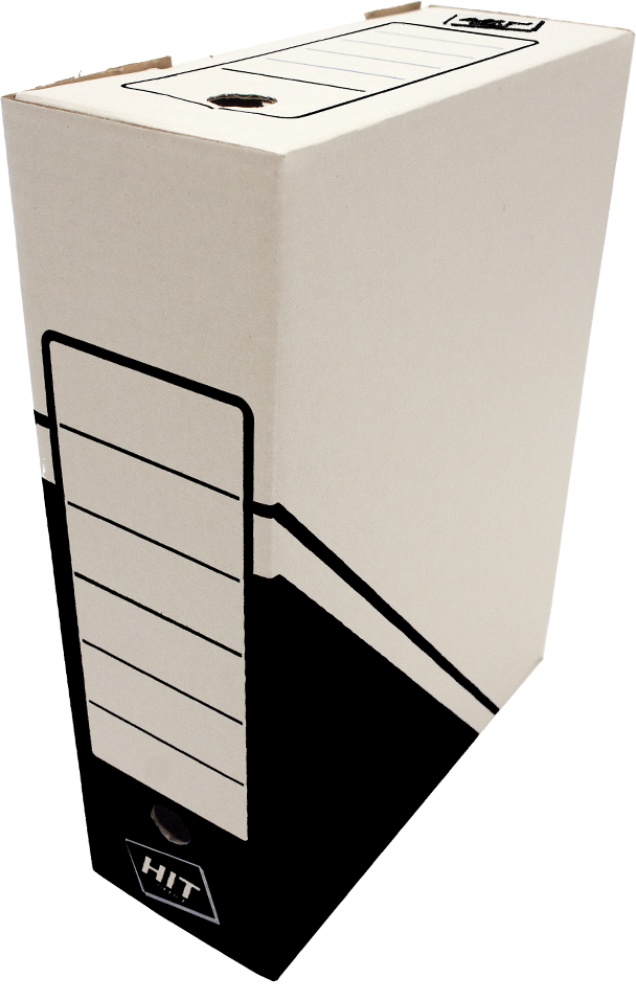 Archivní krabice 300x340x85mm na obsah pořadače černá