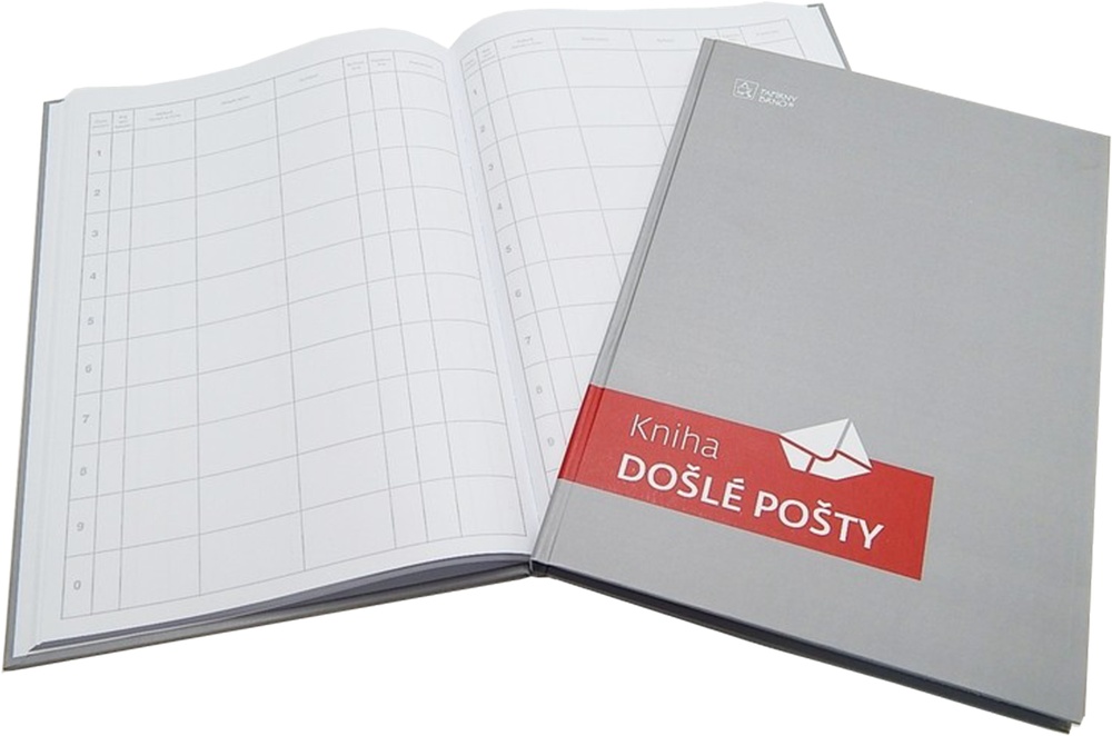 Kniha došlé pošty A4 44109 šitá 100l