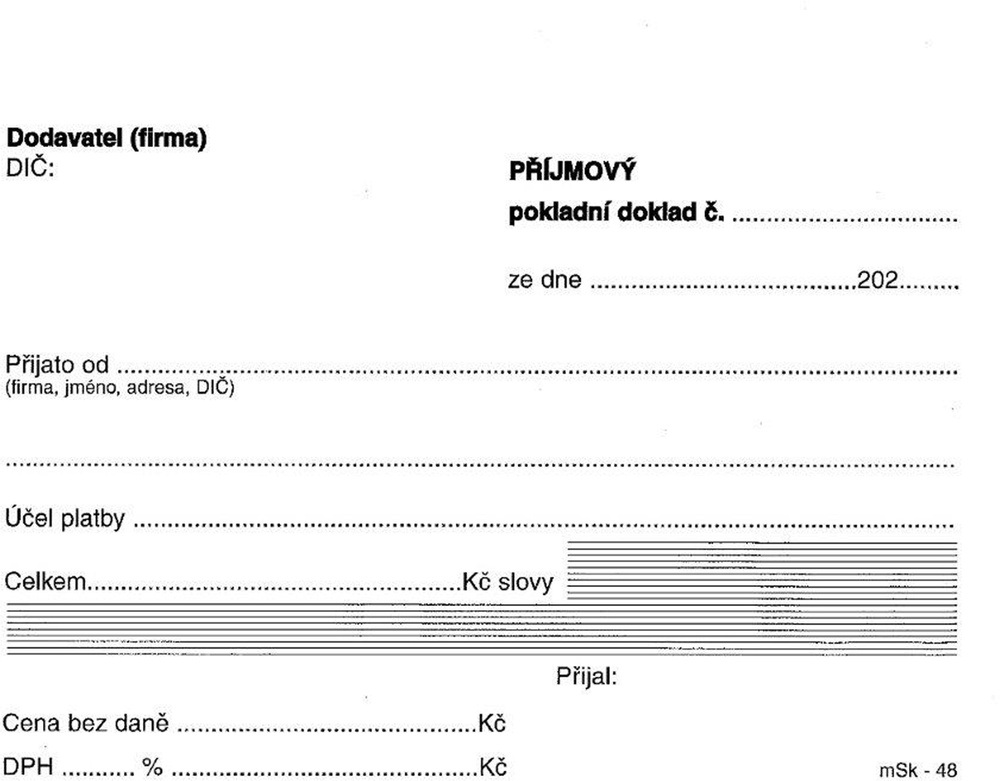 TP Přij.pokl.doklad A6 nečíslovaný 48