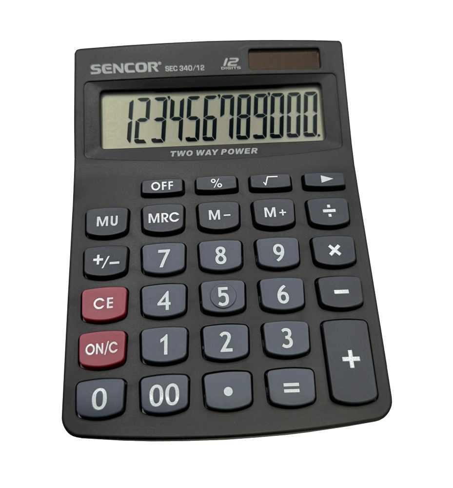 Kalkulačka Sencor SEC 340 12  místná Dual 100x140