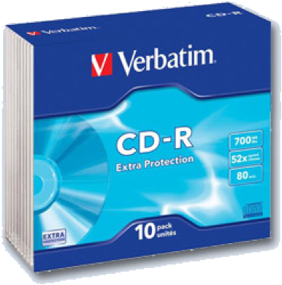 CD-R Verbatim 700MB Slim krabičky 10ks