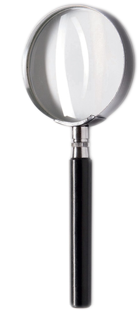 Lupa průměr 50mm kov obruba 5x zvětšení