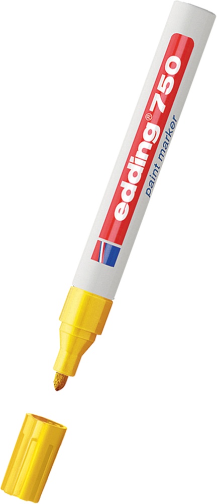 Fix Edding 750 lakový žlutý 2mm