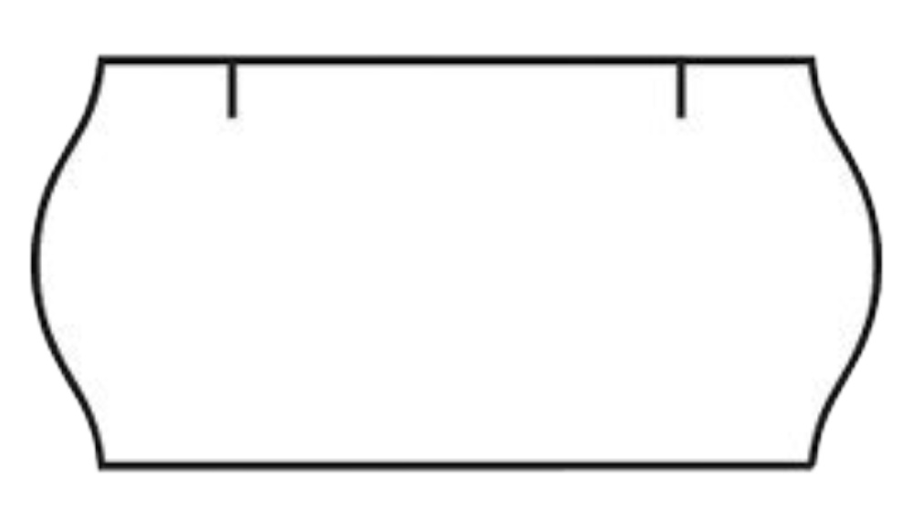 Samolepící etikety Contact 26x12 bílé 1500 etiket