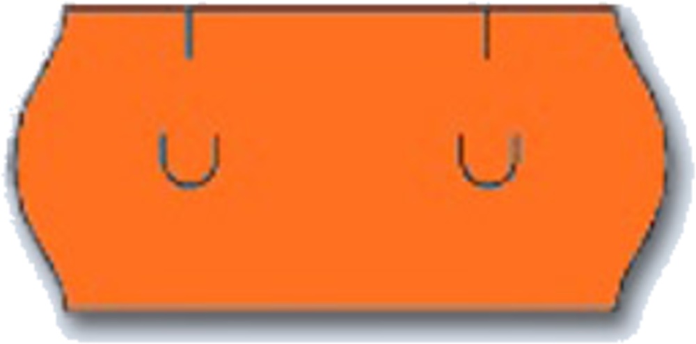 Samolepící etikety Uni 26x12 oranžové signální 1500 etiket