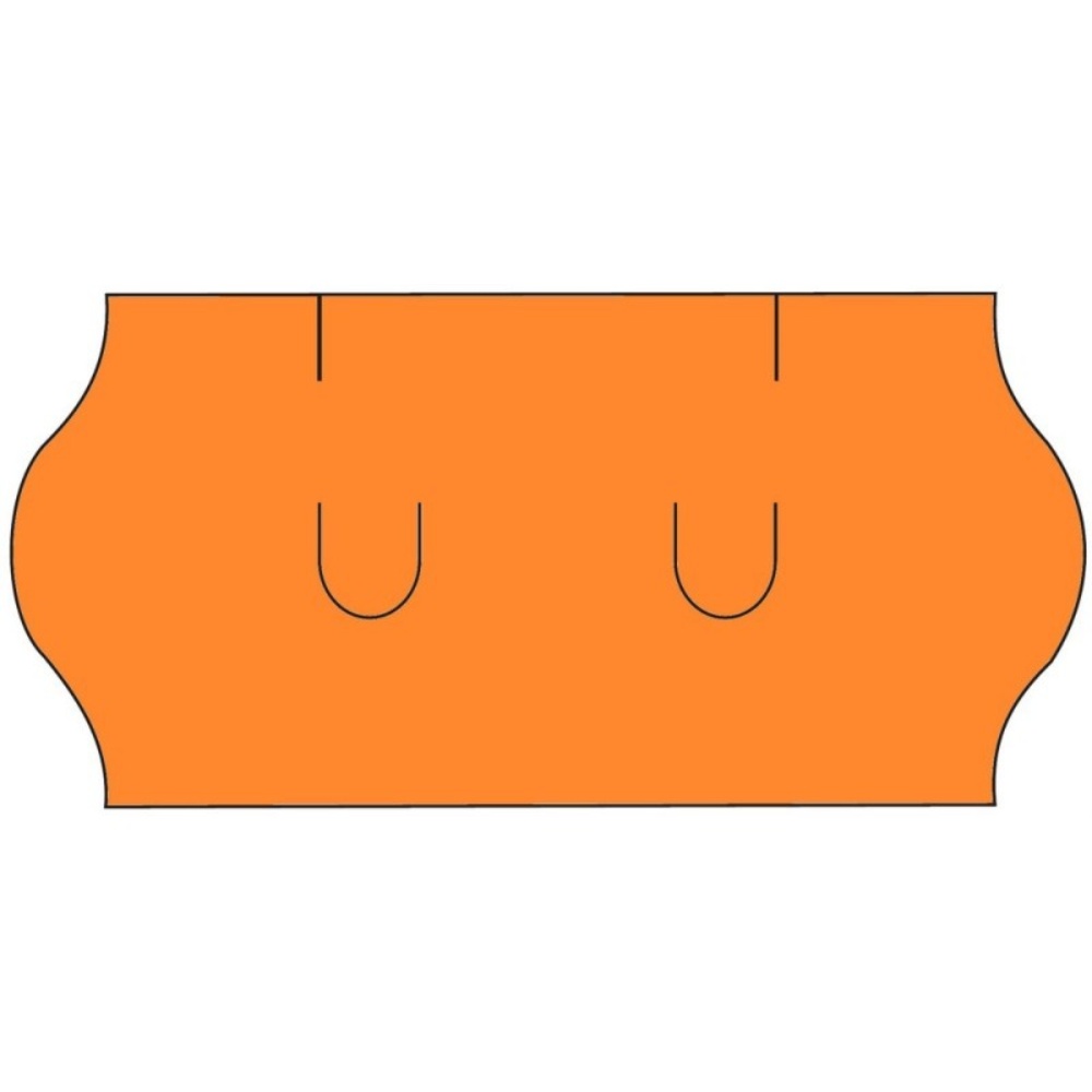 Samolepící etikety Uni 26x12 oranžové signální 1500 etiket