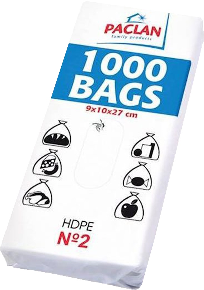 Sáčky PACLAN velikost 2 10x27cm 1000ks