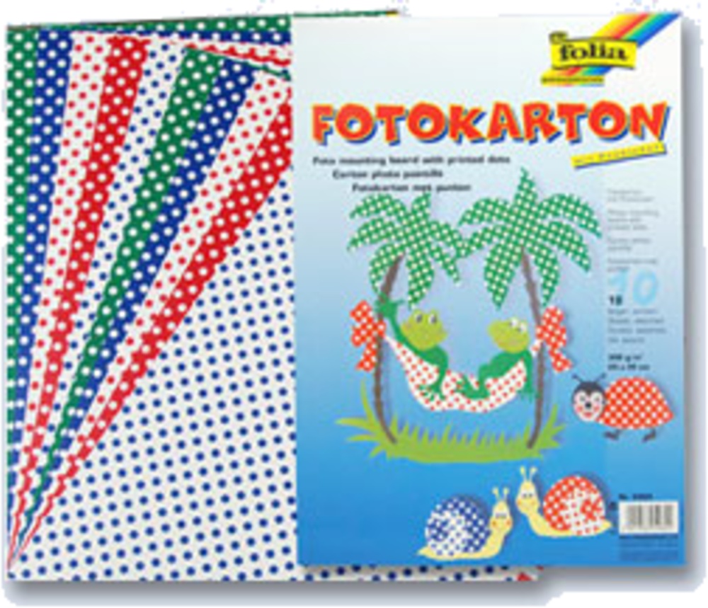 Hobby karton Puntíky 300g 10lis. 25x35cm