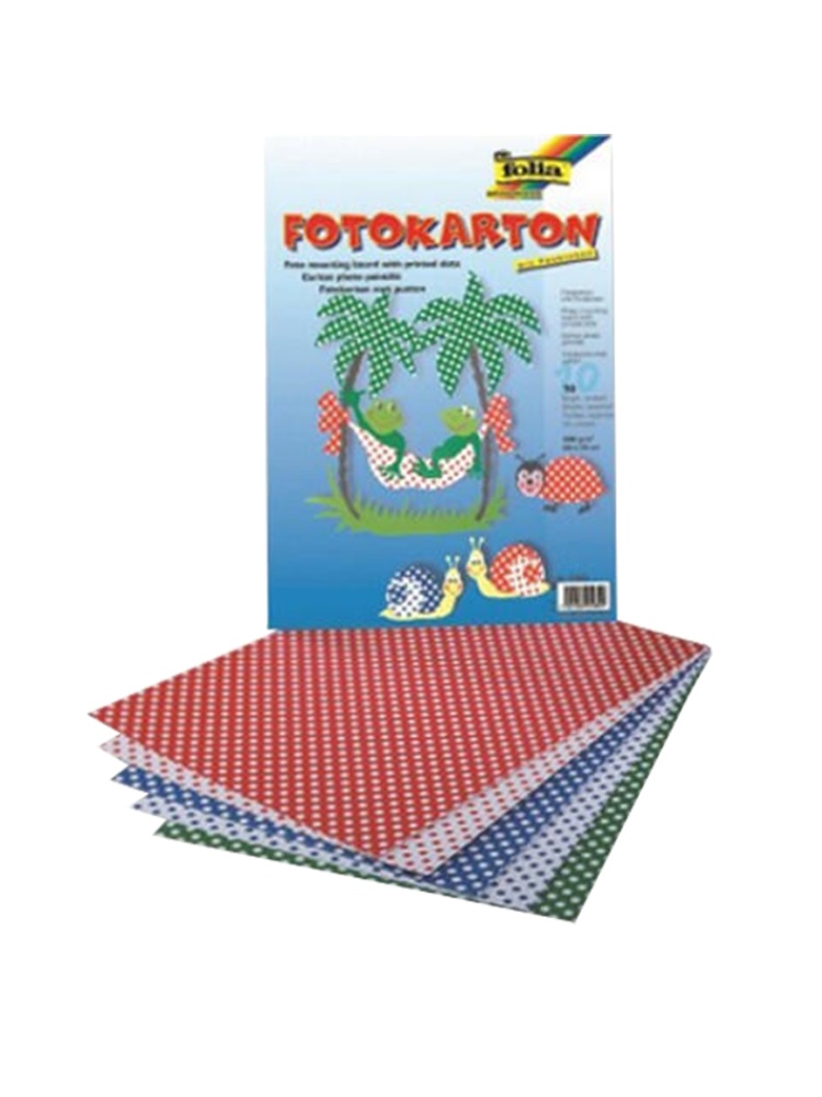 Hobby karton Puntíky 300g 10lis. 25x35cm