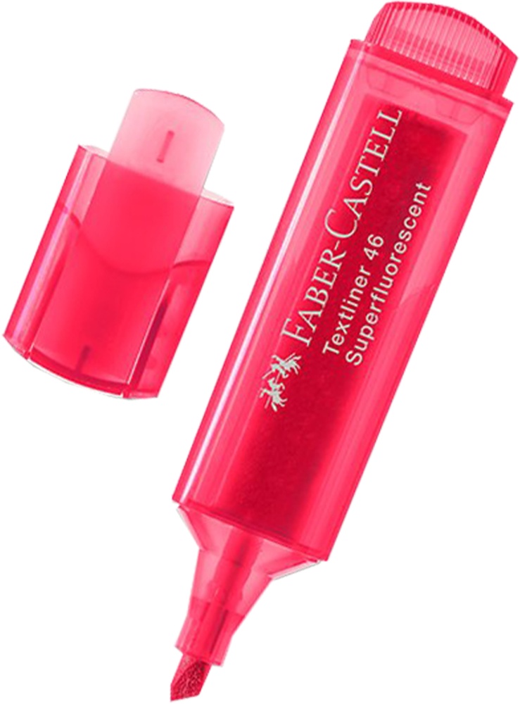 Zvýrazňovač Faber červený 1546