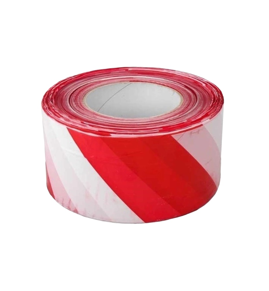 Páska výstražná 75mm/200m červeno/bílá