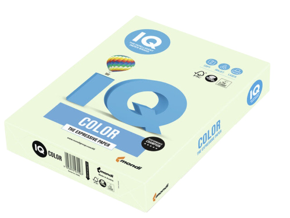 Barevný papír A4 80g.IQ světle zelený GN27 500 listů