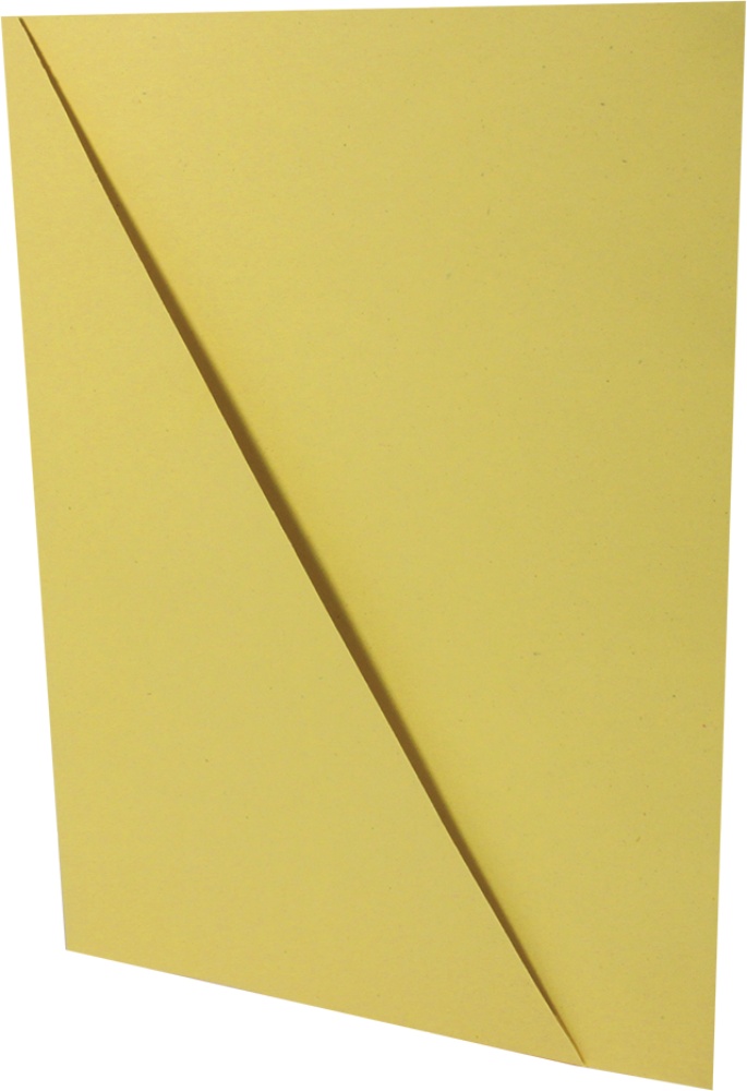 Desky papírové s rohem A4 žluté