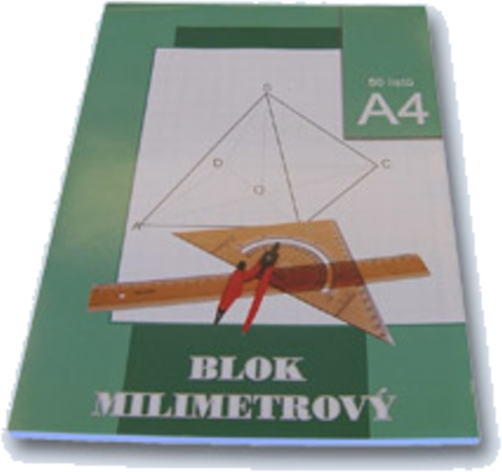 Blok A4 milimetrový papír 50 listů