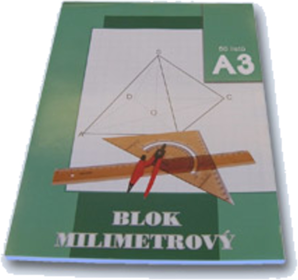 Blok A3 milimetrový papír 50 listů