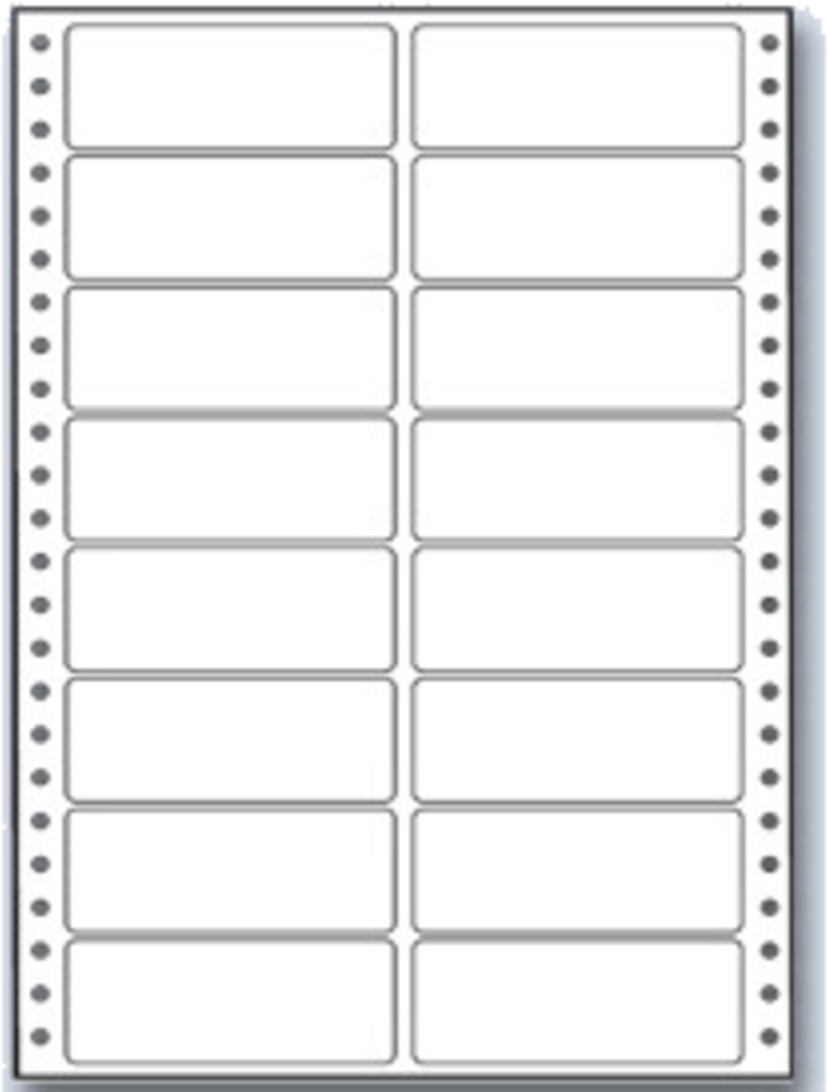 Samolepící etikety  100x36.1 2-řadé MB 400 etiket