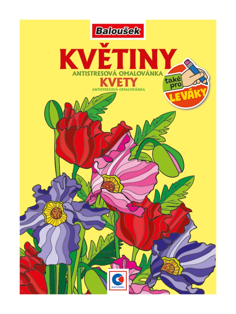 Omalovánky A5 antistresové Květiny