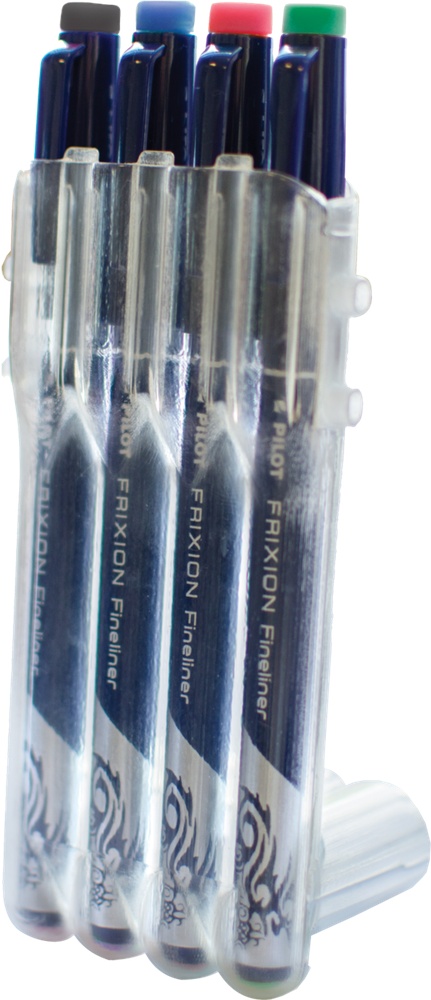 Fix sada Pilot Fineliner gumovací 4ks