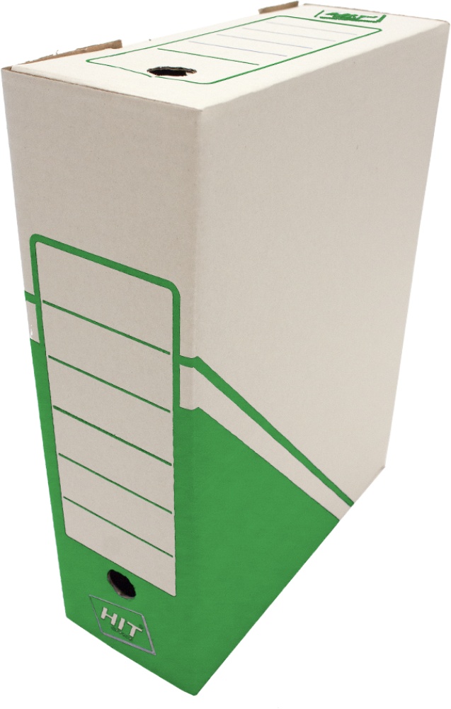 Archivní krabice 300x340x85mm na obsah pořadače zelená