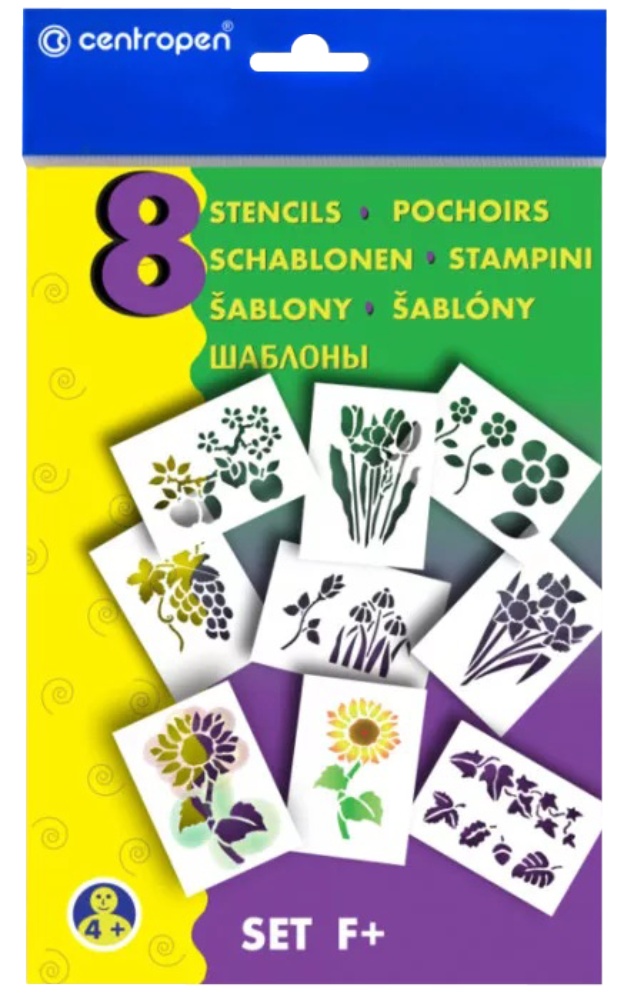 Šablona na foukací fixy F+ květiny
