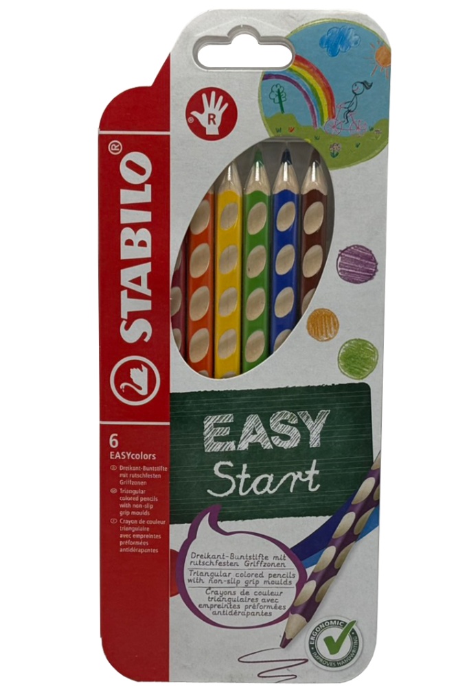 Pastelky Stabilo EASY 332/6 pro praváky