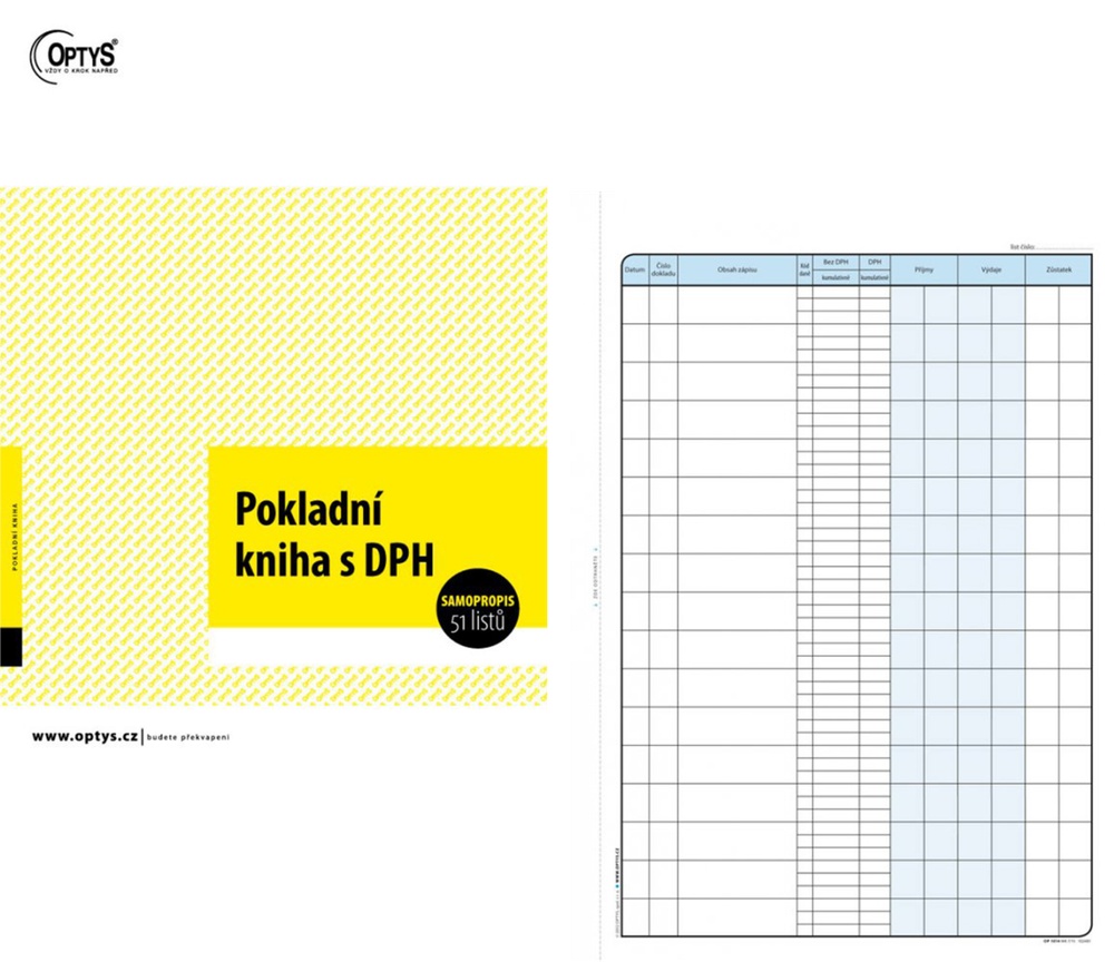 TOpt Pokladní kniha NCR 14 plátceDPH1014