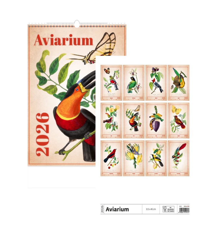 Kalendář n.2026 Art Aviarium 315x450