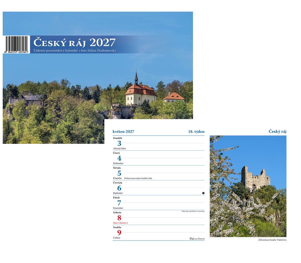 Kalendář s.2027 Český ráj 230x200