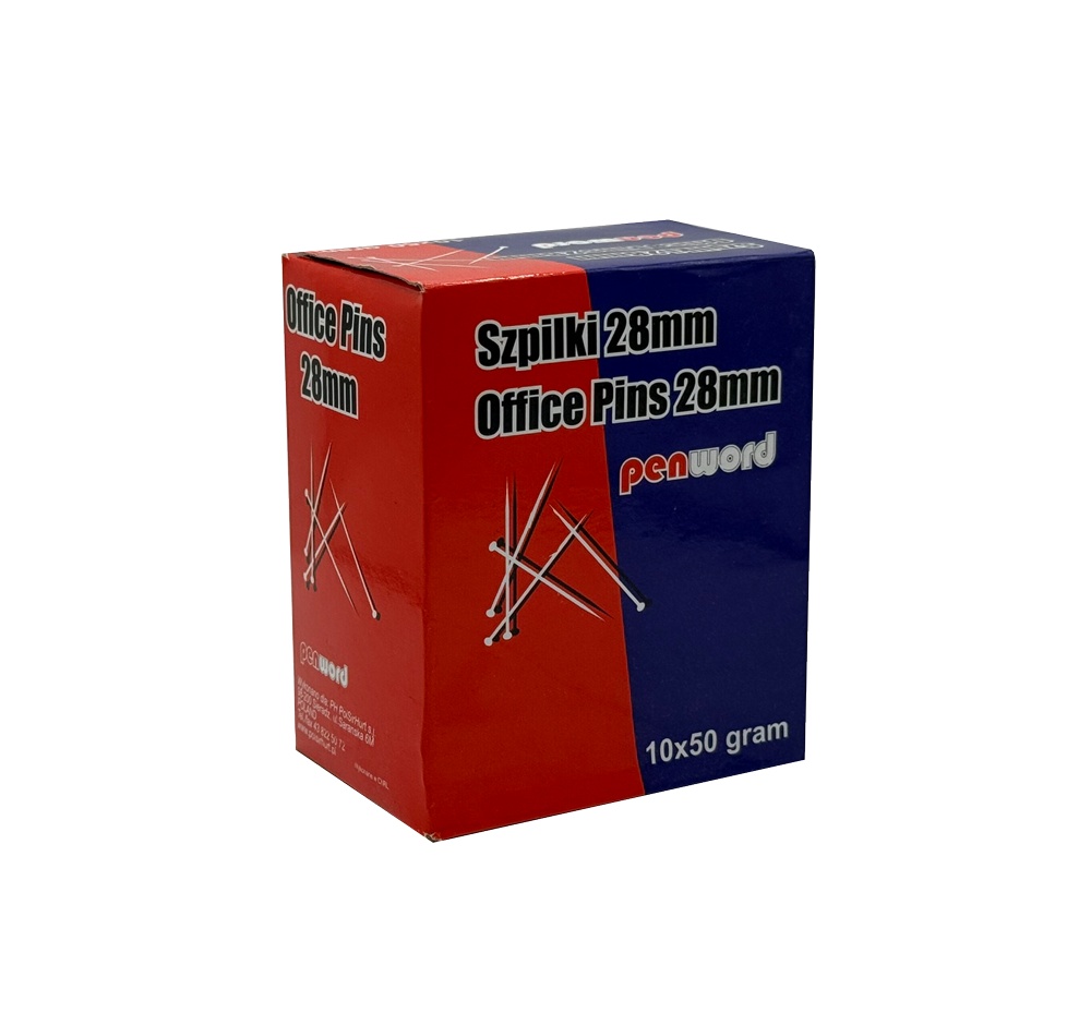 Špendlíky krabička 28mm 50g