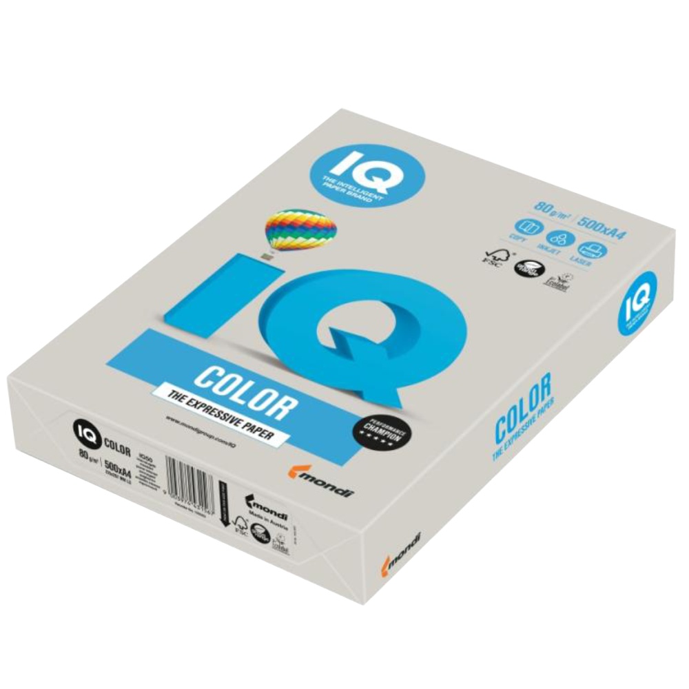 Karton A4 IQ šedý 160g 250 listů 21