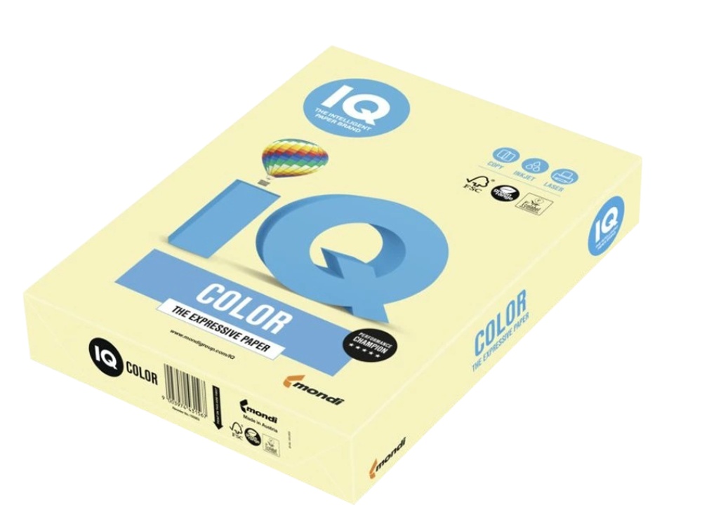 Karton A3 IQ žlutý 160g 250 listů 23